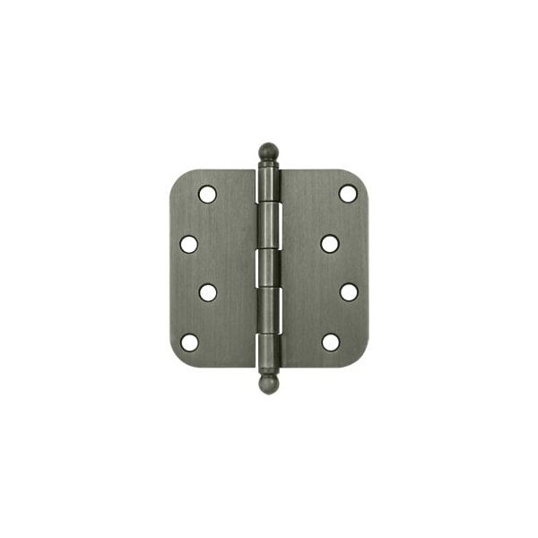 S44R515A-BT Ball Tip 5/8 Radius Hinge Antique Nickel, 10PK